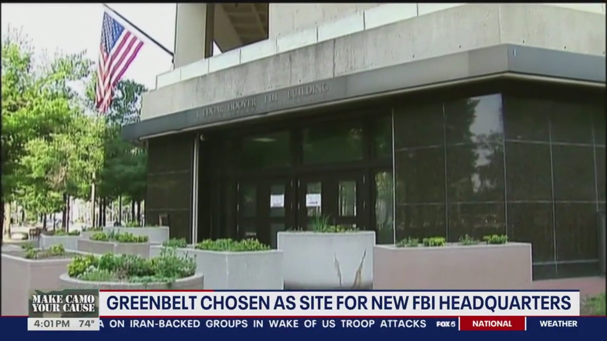 New FBI headquarters headed for Greenbelt, Maryland